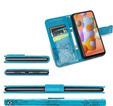 Etui z klapką do Oppo A40 / Oppo A40m, Butterfly, niebieskie