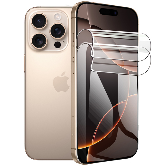 2x Folia Hydrożelowa do iPhone 16 Pro Max, ERBORD Hydrogel Foil