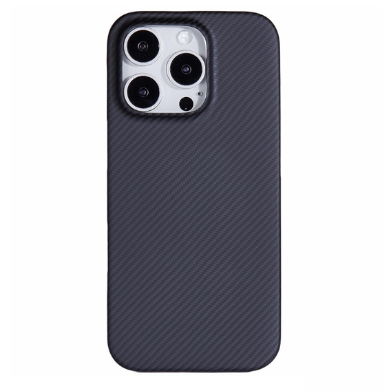 Etui do iPhone 16 Pro Max, 600D Aramid Fiber Cover, czarne