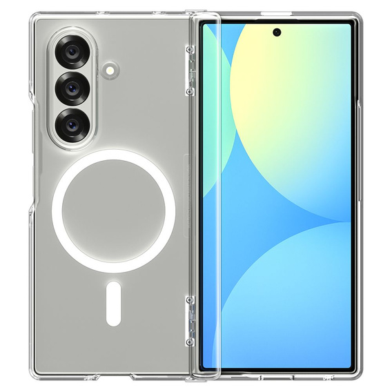 Etui Spigen do Samsung Galaxy Z Fold7, Ultra Hybrid Pro Mag MagSafe, Clear / White