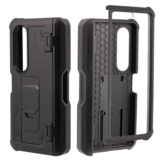 OUTLET Etui pancerne do Samsung Galaxy Z Fold 4 5G, Dexnor Full Body S-Pen Slot, czarne