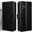 Etui z klapką do CMF Nothing Phone 2 Pro, Crazy Horse Wallet, czarne