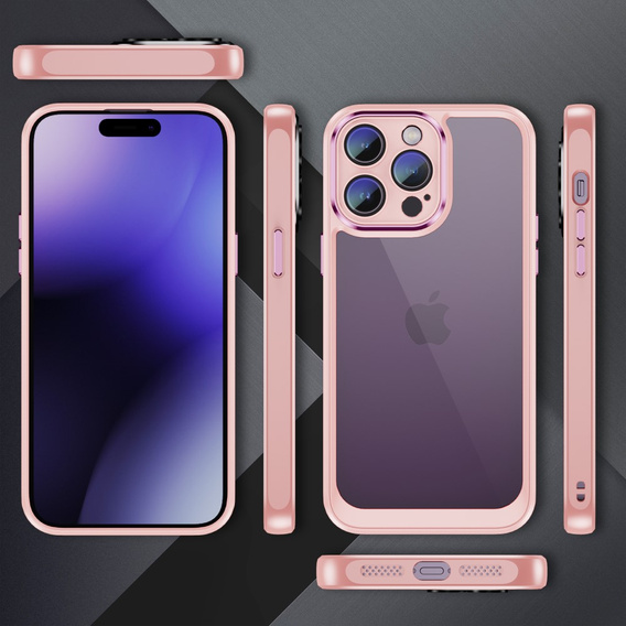 Etui do iPhone 15 Pro Max, ERBORD Impact Guard, różowe