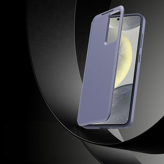 Etui do Samsung Galaxy A56 5G – Smart View z kieszenią na kartę, fioletowe