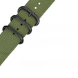 Pasek Nylonowy QuickFit 20mm do Garmin Fenix 5S/6S/7S/8 43mm, Zielony