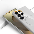 Etui do Samsung Galaxy S25 Ultra z paskiem, magnetyczne MagSafe  – białe