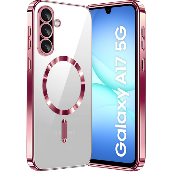 Etui do Samsung Galaxy A17 5G, Electro MagSafe, różowe rose gold