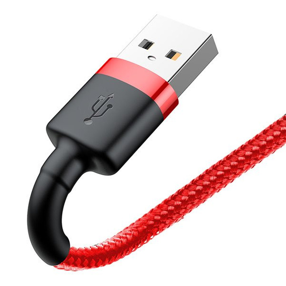 Baseus Cafule – kabel USB-A do Lightning 1 m 2,4A - czerwony