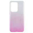 Etui Glitter Case Samsung Galaxy S20 Ultra - Silver / Pink