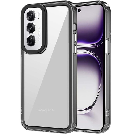 Etui do Oppo Reno 12 Pro, Fusion Hybrid, przezroczyste / czarne