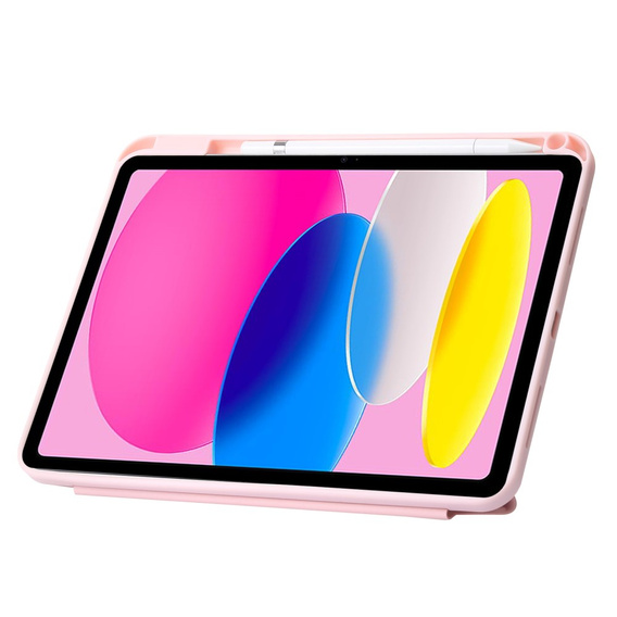 Etui do iPad 11" 2025 A16 (11 gen.) / iPad 10.9" 2022 (10 gen.), Origami, różowe rose gold