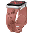 Pasek Silikonowy do Apple Watch 1/2/3/4/5/6/7/8/9/10/11/SE 38/40/41/42mm, Rose, Czerwony