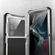 Etui do Samsung Galaxy S22 Ultra, R-JUST, pancerne, srebrne