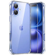 Etui do iPhone 16, Erbord Dropproof, przezroczyste + Szkło