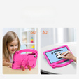 Etui DUX DUCIS dla dzieci do Samsung Galaxy Tab A9, Cartoon Panda, Pancerne ochronne, Różowe