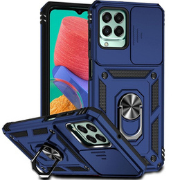 Etui pancerne do Samsung Galaxy M33 5G, CamShield Slide, niebieskie