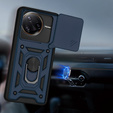 Etui pancerne do Xiaomi Poco F7 Ultra, CamShield Slide, niebieskie