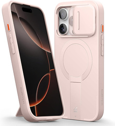 Etui do iPhone 16 Pro, Suritch Shockproof, do MagSafe, różowe