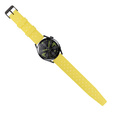 Pasek Silikonowy ERBORD Uniwersalny 22mm, Tropic, Żółty / czarna klamra