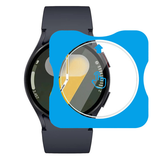 2x Szkło Hartowane z ramką do montażu ERBORD do Samsung Galaxy Watch 7 40mm