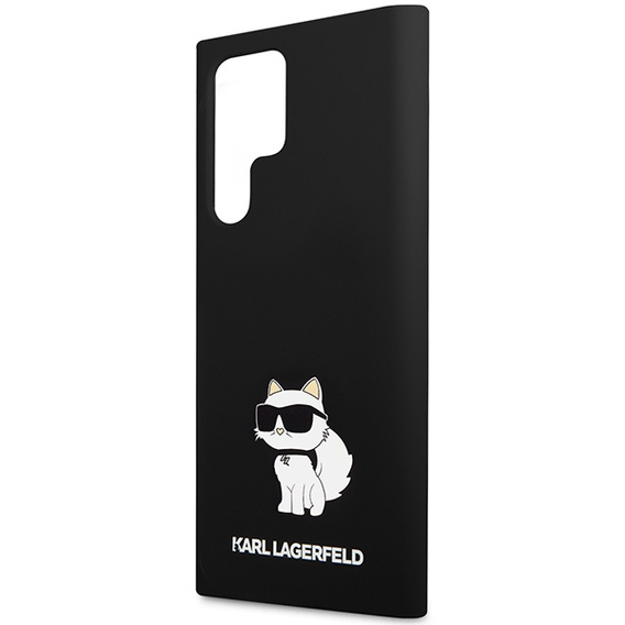 Etui Karl Lagerfeld do Samsung Galaxy S24 Ultra, Silicone Choupette, czarne