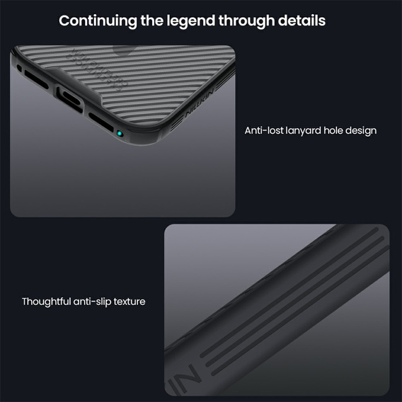 Etui Nillkin dla iPhone 17 Pro, CamShield Pro Magnetic, do MagSafe - czarne