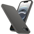 Etui Spigen Liquid Air do iPhone 16E – Marble Grey + Szkło Hartowane 9H