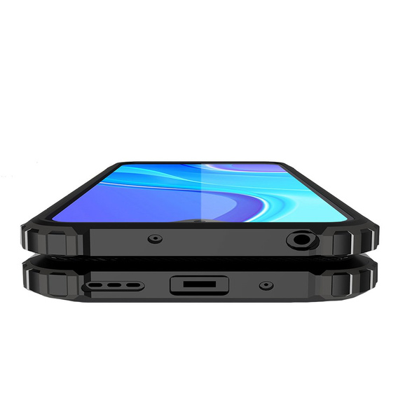 Etui do Xiaomi Redmi 9A, pancerne TECH ARMOR, srebrne