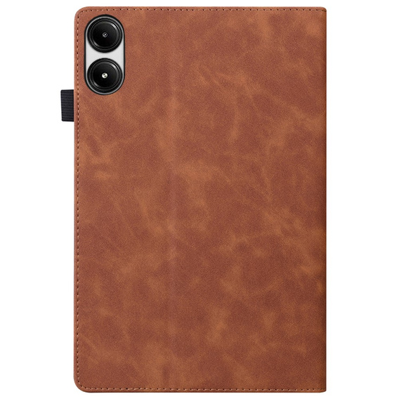 Etui do Xiaomi Redmi Pad Pro, Classic, z miejscem na rysik, brązowe