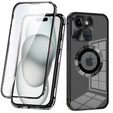 Etui do iPhone 15, Dual Glass, do Magsafe, czarne
