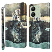 Etui z klapką do Xiaomi Redmi 13C / Poco C65, Wallet, Cat & Tiger