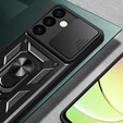 Etui pancerne do Samsung Galaxy S24, CamShield Slide, czarne