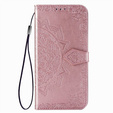 Etui z klapką do Samsung Galaxy M52 5G, Mandala, różowe