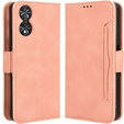 Etui z klapką do TCL 40 NxtPaper, Card Slot, różowe