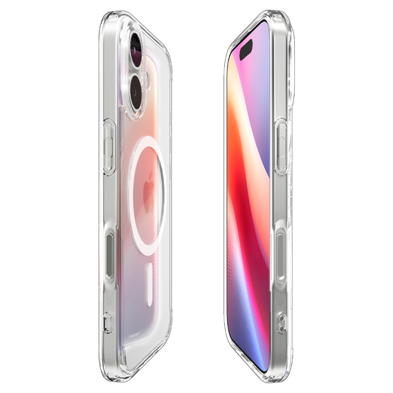 Etui Spigen do iPhone 17, Ultra Hybrid MagSafe, Clear/White