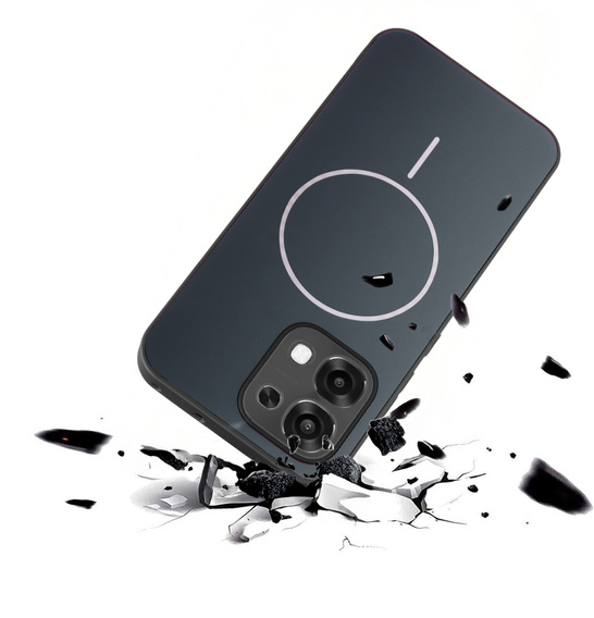 Etui ochronne do Oppo A6 Pro 5G, do MagSafe, czarne