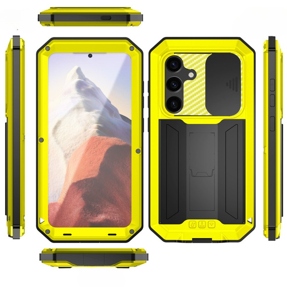Etui pancerne do Samsung Galaxy S25, R-JUST, żółte