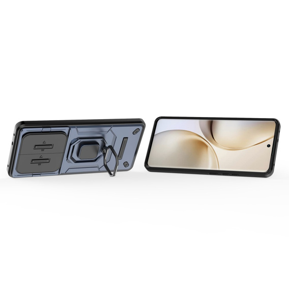 Etui pancerne do Realme 14 Pro 5G, CamShield Slide, niebieskie