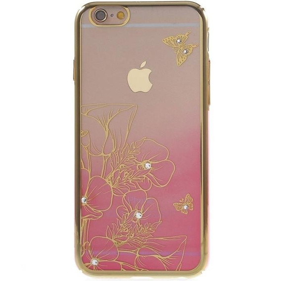 Etui do iPhone 6s / iPhone 6, Pink / Flower&Butterfly