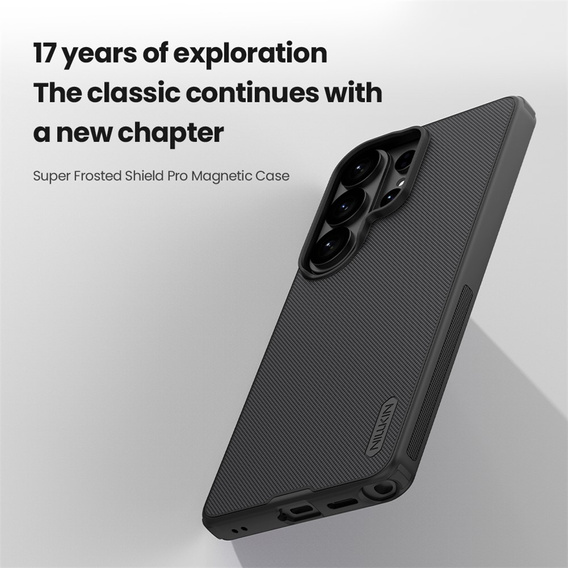 Etui NILLKIN do Samsung Galaxy S26 Ultra, Frosted Shield, do MagSafe, czarne