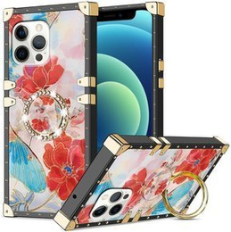 Etui Suitcase do iPhone 12/12 Pro, Red Flower