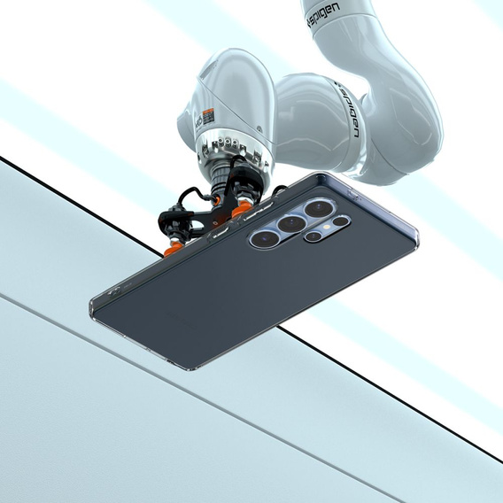 Etui Spigen do Galaxy S25 Ultra, Liquid Crystal, przezroczyste czarne + Szkło Hartowane 9h