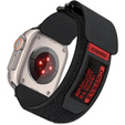 Pasek Nylonowy ERBORD MP84 do Apple Watch 1/2/3/4/5/6/7/8/9/10/11/SE Ultra 1/2/3 42/44/45/46/49mm, Czarny