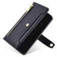 Etui z klapką do Samsung Galaxy A16 / A16 5G, Wallet Zipper Pocket, czarne