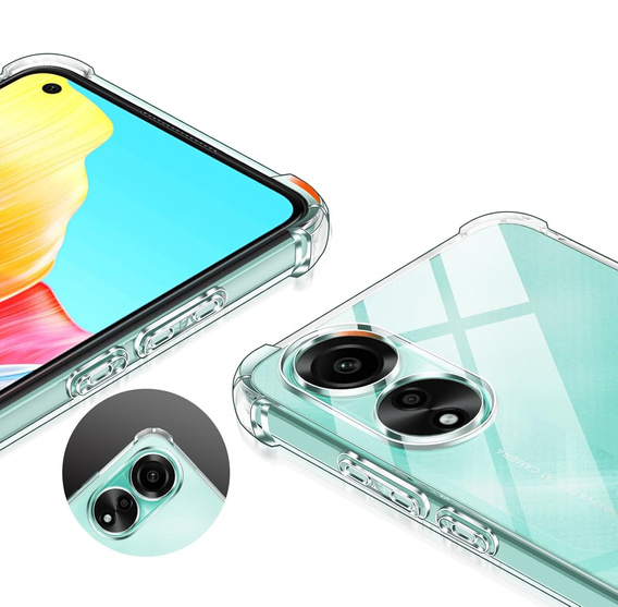 Etui do Oppo A78 4G, Dropproof, Przezroczyste
