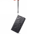Etui z klapką do Infinix Hot 40i, Butterfly, czarne
