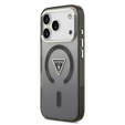 Etui GUESS do iPhone 17 Pro Max, IML Gradient Triangle Logo MagSafe, czarne
