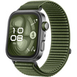 Pasek Nylonowy do Huawei Watch Fit 4 / 4 Pro / 3, Ciemny zielony
