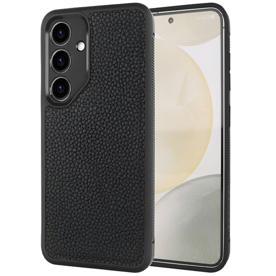 Etui skórzane do Samsung Galaxy S24, ERBORD LeatherGuard, czarne