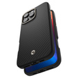 Etui Spigen do iPhone 16 Pro Max, Enzo Aramid MagSafe, carbon czarne + Szkło Hartowane 9H